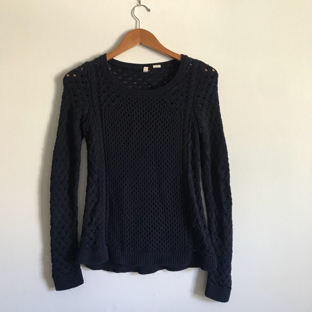 Women’s Navy Knit Sweater - Unbranded